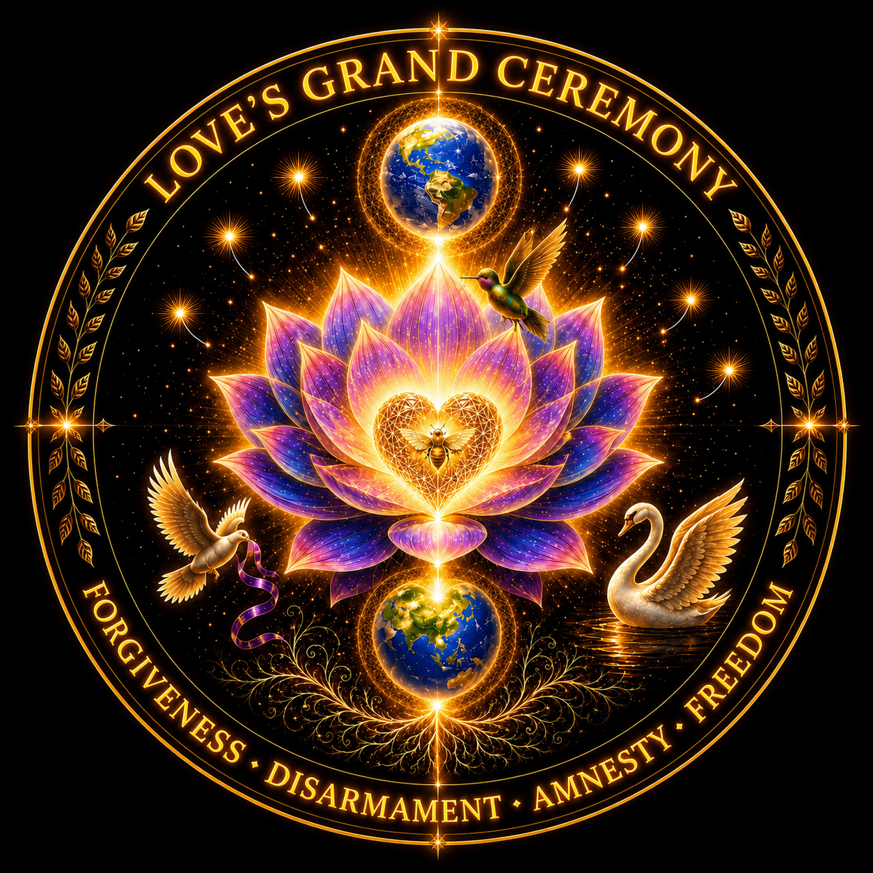 Love's Grand Ceremony: Forgiveness Disarmament Amnisty Freedom